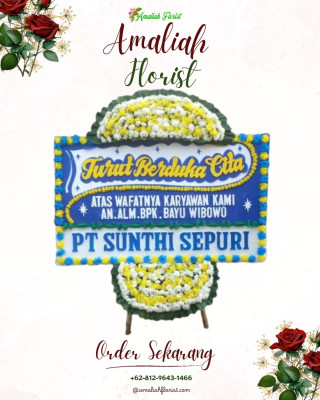 Papan Bunga Duka di Gelora